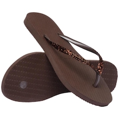 Chinelo Havaianas Slim Glitter II Feminino - Foto 4
