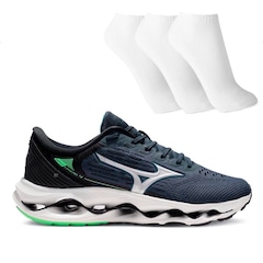 Tênis Mizuno Wave Legend 4 Masculino + 3 Pares de Meias - Foto 1