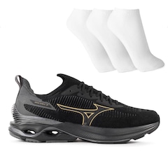 Tênis Mizuno Wave Mirai 7 Masculino + 3 Pares de Meias - Foto 1