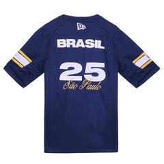 Camiseta Masculina New Era Jersey Los Angeles Chargers  Preto NFL Game Sao Paulo 2025 - Foto 2