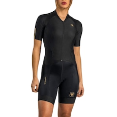 Macaquinho ciclismo Free Force Training Black Gel Feminino - Foto 1