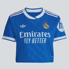 Camisa Cropped adidas Real Madrid Third 2026 Feminina - Foto 4