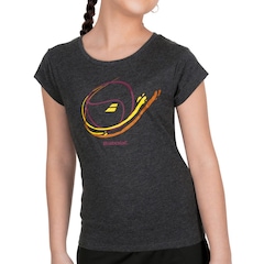 Camiseta Babolat Exercise Message Tee Infantil - Foto 1