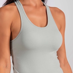 Camiseta Regata Feminina Canelada Fitness Treino Alma Genius - Foto 5