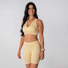 Conjunto Fitness Short E Regata Feminina Alma Genus Feminino - Foto 1