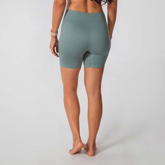 Conjunto Fitness Short E Top Alça Canelado Alma Genius Feminino - Foto 6