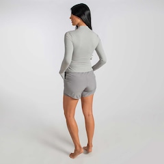 Short Duplo Feminino Fitness Sport Alma Genius - Foto 4