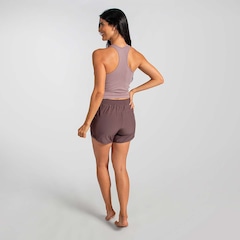 Short Duplo Feminino Fitness Sport Alma Genius - Foto 4