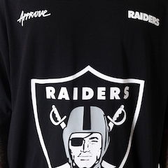 Camiseta Huge Oversized Masculina Approve x NFL II Raiders - Foto 5