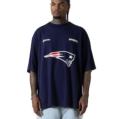 Camiseta Huge Oversized Masculina Approve x NFL II Patriots - Foto 1