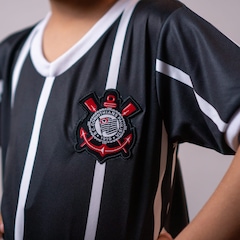 Camiseta Corinthians Revedor Listrada 2019 Infantil - Foto 5