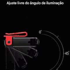 MIni Lanterna Gold Sports Led  Shark Led Auxiliar com suporte de Lapela de Boné - Foto 3