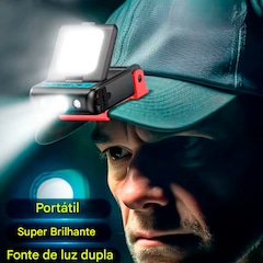 MIni Lanterna Gold Sports Led  Shark Led Auxiliar com suporte de Lapela de Boné - Foto 4