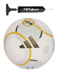 Kit Bola de Futebol de Campo Adidas Real Madrid Club + Bomba de Ar - Foto 1