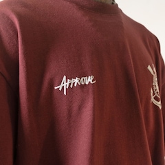 Camisa Corinthians Approve Trillab NFL Oversized Grená - Masculino - Foto 3