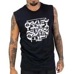 Camiseta Regata Oakley B1B Melted Metal SM26 Masculina - Foto 1