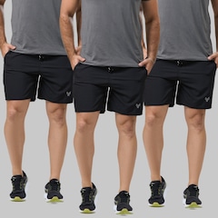 Kit 3 Bermudas Masculina Dry Fit Elastano Performance Wear - Foto 1