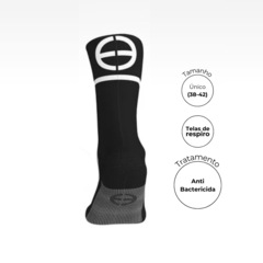 Meia Cano Médio ciclismo corrida esportiva ERT Unissex - Foto 4