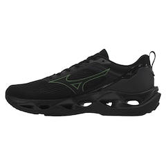 Tênis Mizuno Stratos 3 Corrida Preto - Masculino - Foto 2