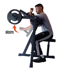 Máquina Scott Articulada Yangfit Regulável Bíceps e Tríceps - Foto 4