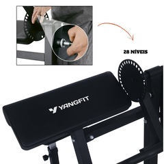 Máquina Scott Articulada Yangfit Regulável Bíceps e Tríceps - Foto 7