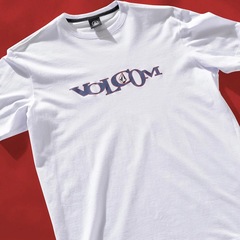Camiseta Volcom Skidder SM26 Masculina Branco - Foto 3