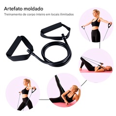 Extensor Elástico Gold Sports Force Pro Tensão 3,5 kga a 13,6 Kgs - Foto 7