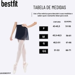 Saia Crepe Infantil Só Dança - Foto 3