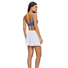 Saia Short Alto Giro Eterna Sobreposta Evase Feminino - Foto 2