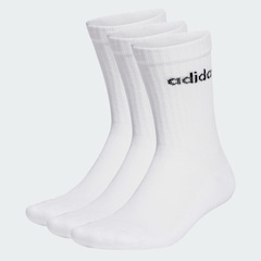 Meia adidas Unissex C Lin Crew - 3 Pares - Foto 2
