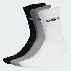Meia adidas Unissex C Lin Crew - 3 Pares - Foto 2