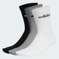 Meia adidas Unissex C Lin Crew - 3 Pares - Foto 3