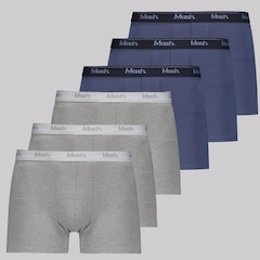 Kit Cueca Boxer Masculina Mash Cotton - 6 Unidades - Foto 1