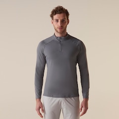 Camiseta Manga Longa Fila Half Zipper Adaptable Future Sports Masculina - Foto 1