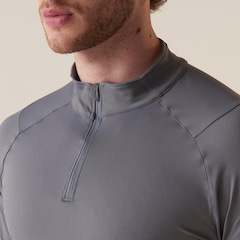 Camiseta Manga Longa Fila Half Zipper Adaptable Future Sports Masculina - Foto 4