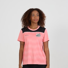 Camiseta do Santos Baby Look Fulgor Braziline Feminina - Foto 1