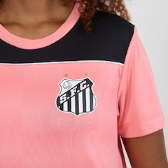 Camiseta do Santos Baby Look Fulgor Braziline Feminina - Foto 3