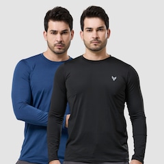 Kit 2 Camisa Térmica Masculina Manga Longa com Proteção UPF50 Performance Wear - Foto 1