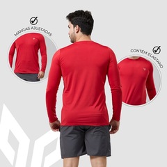 Kit 2 Camisa Térmica Masculina Manga Longa com Proteção UPF50 Performance Wear - Foto 4