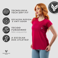 Camiseta Dry Fit Feminina Academia Básica Performance Wear - Foto 2