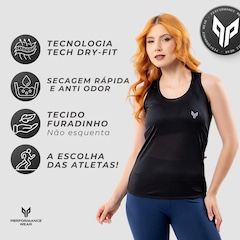 Camiseta Regata Feminina Academia Dry Fit Blusa Fitness Performance Wear - Foto 2