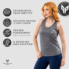 Camiseta Regata Feminina Academia Dry Fit Blusa Fitness Performance Wear - Foto 2