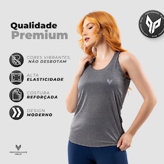 Camiseta Regata Feminina Academia Dry Fit Blusa Fitness Performance Wear - Foto 3