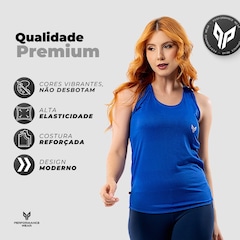 Camiseta Regata Feminina Academia Dry Fit Blusa Fitness Performance Wear - Foto 3