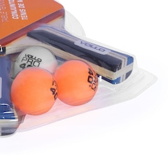Kit de Tênis de Mesa Vollo VT710 com 2 Raquetes e 3 Bolinhas - Foto 4