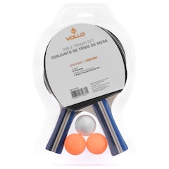 Kit de Tênis de Mesa Vollo VT710 com 2 Raquetes e 3 Bolinhas - Foto 5