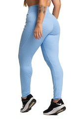 Calça Legging Mvb Modas Bolsos Cintura Alta Feminina - Foto 2