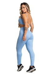 Calça Legging Mvb Modas Bolsos Cintura Alta Feminina - Foto 5