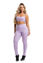 Calça Legging Mvb Modas Bolsos Cintura Alta Feminina - Foto 3