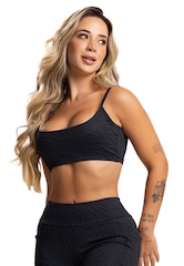Top Fitness Mvb Modas Cropped Alcinha Costas Abertas Feminino - Foto 1